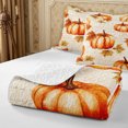 thumbnail image 4 of Erosebridal Autumn Pumpkin Twin Quilt Set 2 Pieces,Fall Harvest Twin Coverlet Set,Beige,1 Bedspread and 1 Pillowcase, 4 of 7