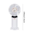 thumbnail image 3 of Ventilador de mano Ventilador eléctrico de refrigeración de 2400 mAh Ventilador de mesa para dormitorio doméstico (Blanco), 3 of 6