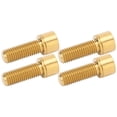 thumbnail image 3 of Juego de 4 tornillos para manillar de bicicleta de alta calidad de aleación de titanio dorado M7 x 20 mm para actualización de bicicleta, 3 of 8