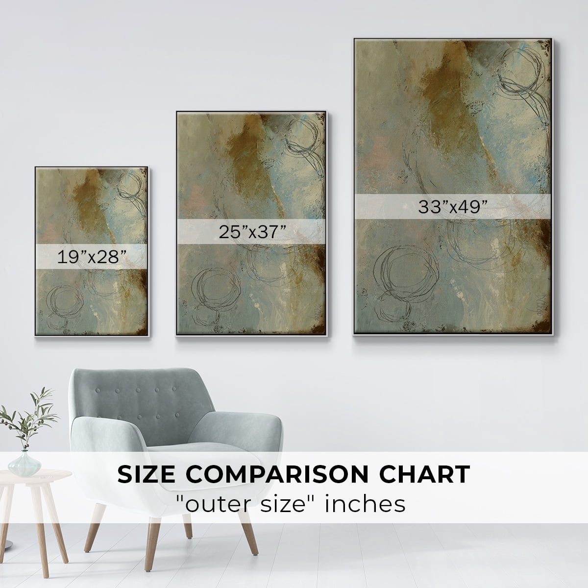 Zen Path I Framed Premium Gallery Wrapped Canvas - Ready to Hang - 27 x 41 - White Floating Frame