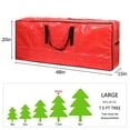 thumbnail image 4 of Bolsa de almacenamiento Sattiyrch para árbol de Navidad 7,5 pies impermeable color rojo, 4 of 4
