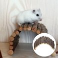 thumbnail image 3 of Spptty Hamster Ladder, Wooden Arch Bridge Hamster Ladder Rabbit Small Animals Pet Cage Accessories,Pet Arch Bridge, 3 of 8
