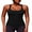 Black, variant on Anwell Scoop Neck Tank Tops for Womens Ribbed Shirts Tops Sport Yoga Tanks Tops Built-in Bra