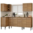 thumbnail image 1 of Cocina Integral Completa Esquinera 293cm Emilly Madesa Open 01 - Marrón Madesa GCEM293001, 1 of 10