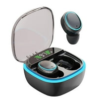 Kyusrd Wireless Bluetooth Headset 5.3 In Ear LED Display Power Light Low Delay HD Call Office and Sports