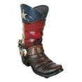 thumbnail image 6 of Rustic Western Patriotic Texas State Flag Cowboy Boot Money Coin Piggy Bank, 6 of 9