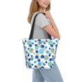 thumbnail image 2 of Sikiie Golden Blue Snowflakes Shoulder Bag Casual Hobo Crossbody Tote Bag for Women and Men Large Purse Messenger Bag Travel Work, 2 of 6