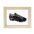 thumbnail image 1 of Black Football Shoes Pattern Soccer Desktop Photo Frame Picture Art Decoration Painting 6x8 inch, 1 of 3