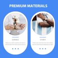 thumbnail image 4 of Shisuyan Mens Watch Jewelry Box Polyester White and Blue 10pcs, 4 of 9