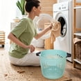 thumbnail image 1 of Cesta de Plástico para La Ropa Sucia - Cesto Plegable para Baño, Dormitorio, Armario - Organizador de Ropa Sucia de Gran Capacidad con Asas - Contenedor de Almacenamiento para Toallas y Lavandería, 1 of 6