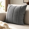thumbnail image 5 of 18x18 Inch Solid Color Soft Pile Throw Pillow Cover Textured Square Cushion Cover for Sofa and Living Room Decor, 5 of 8