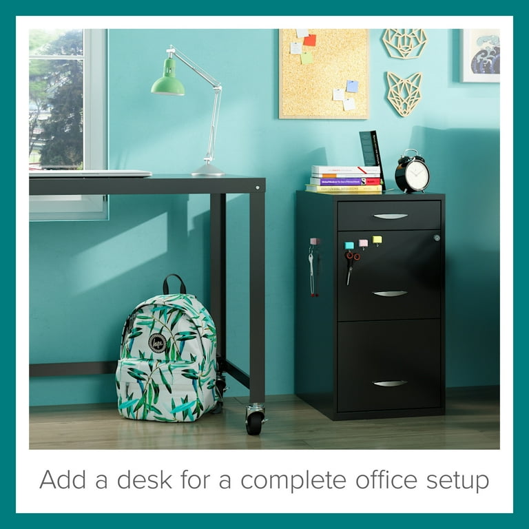 Space Solutions 3 Drawer Letter Width Vertical File Cabinet with