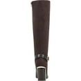 thumbnail image 3 of Bandolino Womens Bilya Leather Knee-High Riding Boots Brown 7 Medium (B,M), 3 of 4