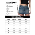 thumbnail image 4 of EMMIOL Women's Stretchy Mid-Waist Mini Denim Skort Skirt Y2K Vintage Casual Jean Skirt with Pockets Streetwear 90s Style, 4 of 10
