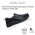 thumbnail image 4 of Mens Casual Moccasins Comfortable Breathable Non-slip Loafers Retro Lightweight Flat Driving Shoes Black 11 US, 4 of 7