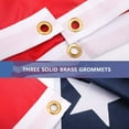 thumbnail image 5 of KEMNOLE American US Flag Bunting, 3X6 Ft USA Pleated Fan Flag Brass Grommets Quality 420D Polyester Flag Indoor/Outdoor Decorations Half Fan Banner, 5 of 5