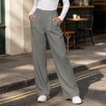 thumbnail image 2 of SHENGXINY Womens Dress Pants High Waisted Stretchy Comfy Work Pants for Office Daily Wear Business Travel Gray XL, 2 of 6