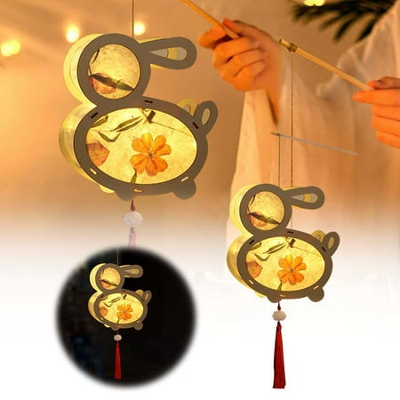 

Ancient Style Floral Paper New Children s Handmade DIY Hand Held Luminous night lights animals
