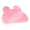 pink, variant on Bunny Shaped Silicone Foot Scrubber Mat with Massager Bristles & Suction Cups - Non-Slip Shower & Bathtub Accessory for Exfoliation & Relaxation