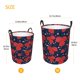 thumbnail image 3 of Balery Rose Flower Cesta de ropa redonda con asas, impermeable, independiente, para ropa, juguetes, dormitorio y familia-Medium, 3 of 6