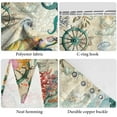 thumbnail image 4 of Sea Turtle Octopus Shower Curtain Ocean Coastal Theme Bathroom Curtain Decor with Hooks,72x72in, 4 of 6