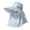 Light Blue, variant on Full Face UV Protection Sun Hat for Women, Wide Brim with Neck Flap, Ice Silk Breathable Summer Hat, 1 Piece, One Size