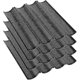 thumbnail image 1 of 4 Pack 15 X 13 Inch Black Non-stick Percompatibleated Baguette Pans. French Loaf Pan Baguette Tray 4 Wavy Loaves Loaf Pan compatible Baking -gt, 1 of 4