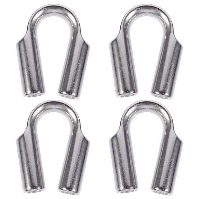Miangastore Câble Robuste en Acier Inoxydable 304 4 Pcs 8mm 5.00x4.00x1.20 Po