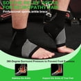 thumbnail image 3 of Orthopedic Support Socks for Plantar Fasciitis Relief - Breathable Nylon Compression Socks with Ankle Support, Non-Slip Grip - Ideal for Running, Fitness, Basketball - 1 Pair, 3 of 7