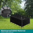 thumbnail image 3 of Funda para muebles de jardín Funda protectora para muebles de mesa, silla, tela Oxford 210D resistente Funda para muebles de jardín Lona para muebles, rectangular, impermeable, resistente, 3 of 5