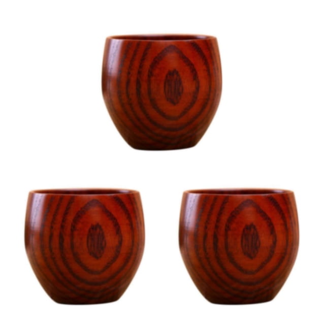 Cateissary 288ml Natural Wooden Milk Beer Mug Tea Souvenir Cup Gift Beer Mug Drink Type1 NO1