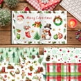 thumbnail image 5 of 24 Sheets Christmas Scrapbook Paper, 12 x 12 Double Sided Xmas Cardstock Origami Craft Paper for Card Making Photo Album Junk Journal Supplies, 5 of 6