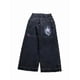 thumbnail image 1 of Pantalones vaqueros unisex estilo hip-hop gótico urbano de talle alto y corte holgado con diseños rasgados y bordados for hombre y mujer, 1 of 4