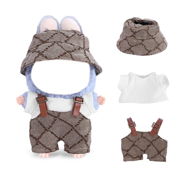 Set de ropa para muñecas KEOOUA de 17 cm, moderno y elegante con sombrero