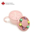 thumbnail image 1 of Melii contenant à collations boulier pour nourrissons et tout-petits, rose, 6,76 oz/200 ml, 1 of 5
