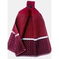 thumbnail image 2 of EVERYDAY TERRY CLOTH KITCHEN TOWEL - DOUBLE THICK/FULL HANDMADE BURGUNDY CROCHET TOP HANGING KITCHEN TOWEL, 2 of 3