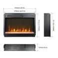 thumbnail image 4 of 60" Electric Fireplace Cabinet with Remote Control & Sync Colorful LED Lights, Fireplace TV Stand for TV Up to 70" TV, Dark Oak, 4 of 8