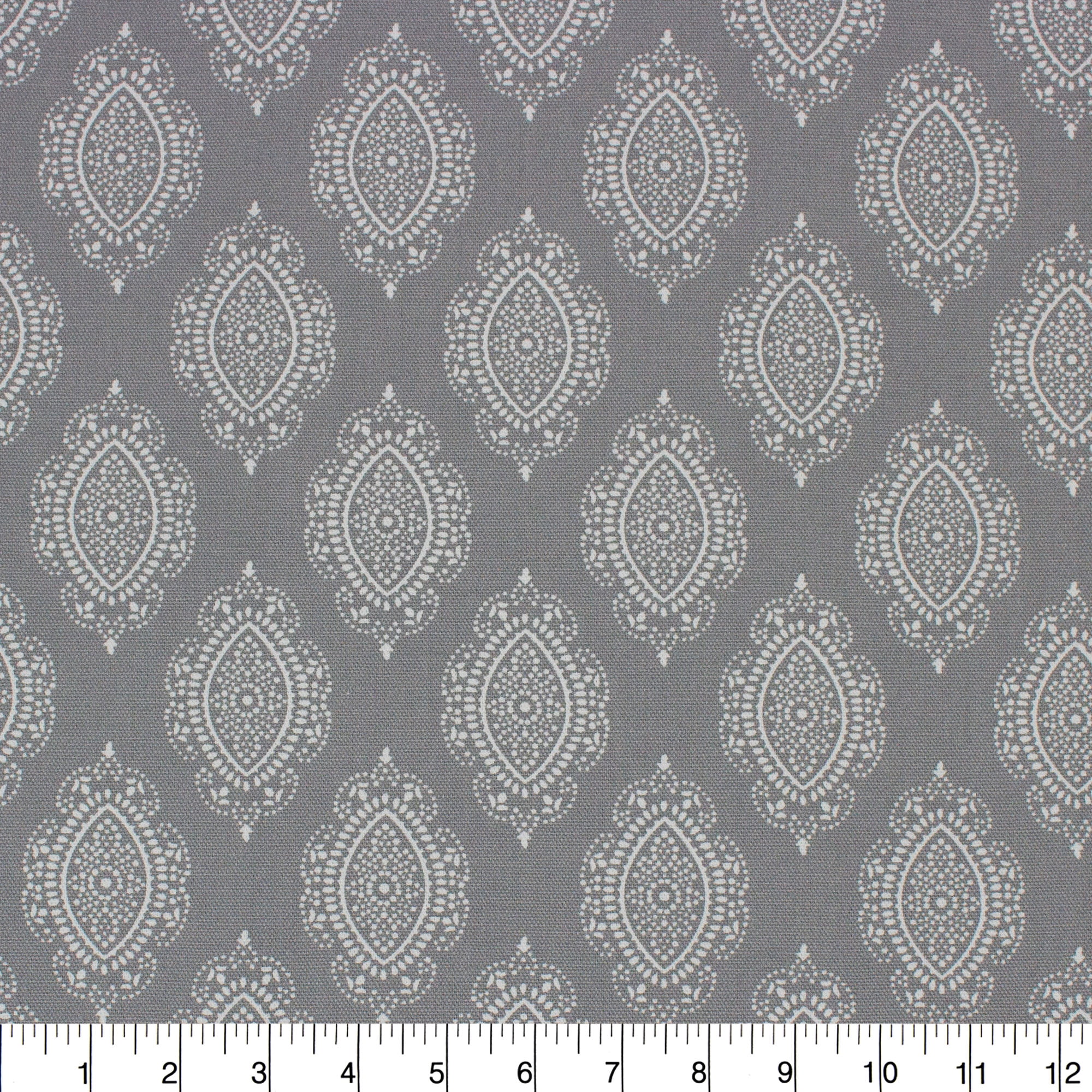 (2 pack) Better Homes & Gardens 100% Cotton Lace Medallion Grey, 2 Yard Precut Fabric