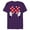 Purple, variant on Disney Minnie Mouse's Red Polka Dot Bow - Short Sleeve Blended T-Shirt for Adults - Customized-Navy Heather