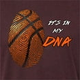 thumbnail image 3 of Wild Bobby, Basketball Fingerprint It's In My DNA, Sports, Men Premium Tri Blend Tee, Cardinal, Small, 3 of 5