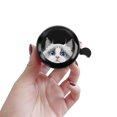 thumbnail image 5 of WIRESTER Bicycle Bell Aluminum Alloy Mini Bike Bell With Ring Horn Accessories for Adults Men Women Kids Girls and Boys - Animal White Silver Point Ragdoll Cat, 5 of 7