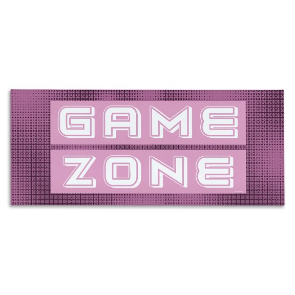 Stupell Industries Contemporary Retro Purple Game Zone Canvas Art, 24 x 10, by Yass Naffas Designs