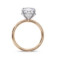thumbnail image 4 of IGI Certified Lab Grown Diamond Engagement Ring | Center 8.7mm Cushion Cut Solitaire Stackable Wedding Promise Rings For Women 18K Solid Rose Gold | F-G, VS-SI Quality (2.80 Ctw) Ring Size-9, 4 of 7