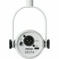 thumbnail image 4 of Shure MV7+ Dual-Output Cardoid Wired Dynamic Podcast Microphone, White MV7+-W, 4 of 7
