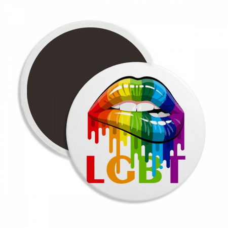 

Gender Differentiation Identity Rainbow Equality Round Ceracs Fridge Magnet Keepsake Decoration