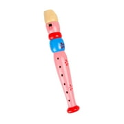Small Wooden Recorders For Toddlers Colorful Piccolo Flute for Kids Learning Rhythm Musical Instrument  Baby Early Education Music&Sound Toys for Autism or Preschool Child (Random Color)