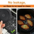 thumbnail image 3 of 3PCS Silicone Air Fryer Liners Reusable for 1-2qt Air Fryers, 3 Pack Non-Stick Round Parchment Paper AirFryer Liner Compatible with Ninja Mini, Instant Vortex 2 QT, CHEFMAN Small, COSORI Small, 3 of 7