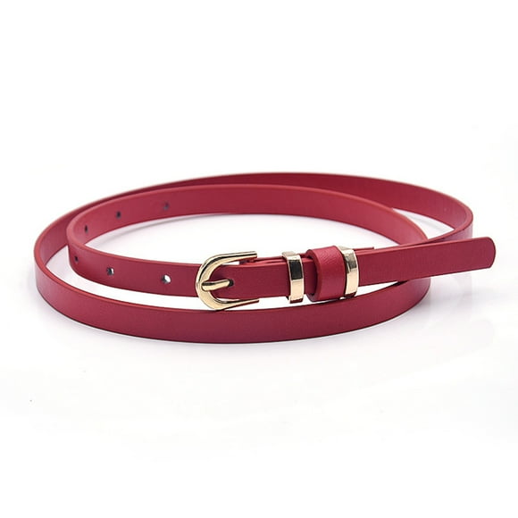 Cinturón elegante Qarigey de lujo para mujer Rojo
