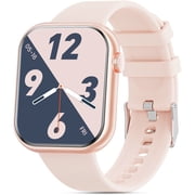 Mingdaln 1.85HD Men Womens Smart watch,with Bluetooth Answer/Make Calls/120+Sports Modes/10 Days Standby, IP68 Waterproof Fitness Tracker Fits for Android Iphone Devices, perfect gift(Pink)