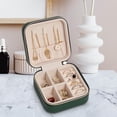 thumbnail image 2 of Estuche organizador de joyas Sunnimix Mini Estuche de viaje con cremallera Verde, 2 of 8